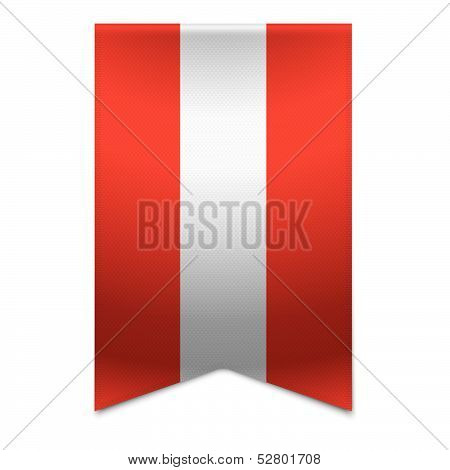 Ribbon Banner - Austrian Flag