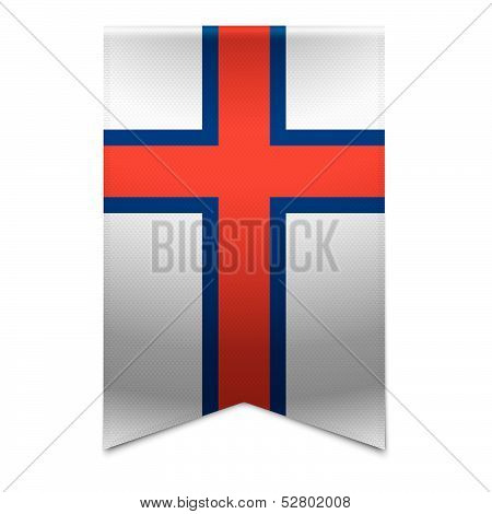 Ribbon Banner - Faroese Flag