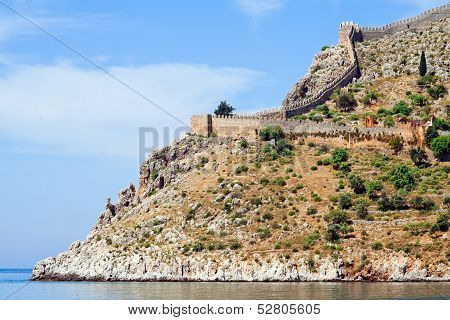 Turkish fortress at the Mediterranean sea