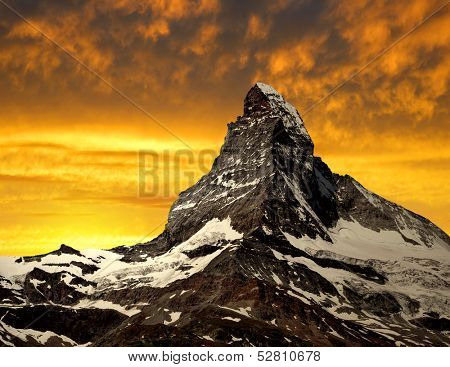  Matterhorn in the sunset - Swiss Alps