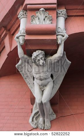 Sculpture on external facade