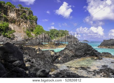 Cliffs, Fernando De Noronha, Brazil