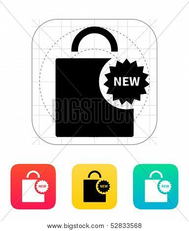New shopping bag icon.