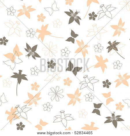 Light background with flowers