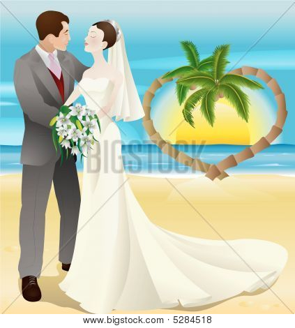 Casamento da praia de destino tropical