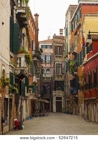 Colorful houses in Venice, Italy
