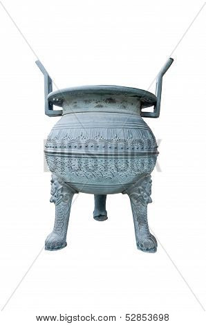 an ancient chiminea in Korean palace