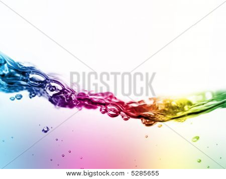 Liquido colorato In movimento