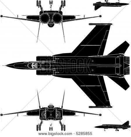 Hög detalj militära flygplan...