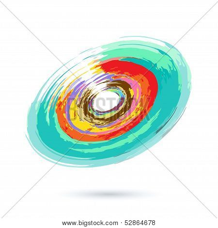 Watercolor Abstract Object