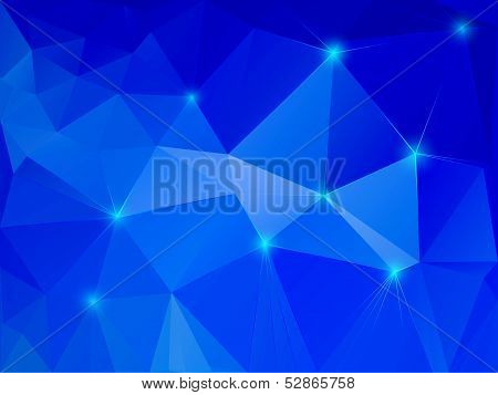 Abstract blue crystal background