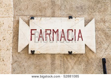 Old Pharmacy Sign