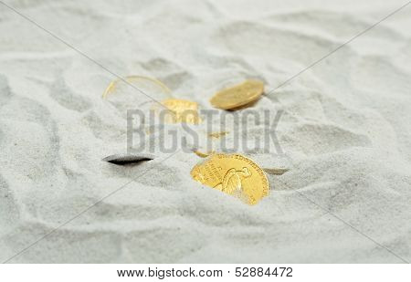 Old gold dollars