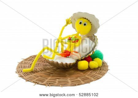 Deep Etched Pipe Cleaner Doll In A Bikini