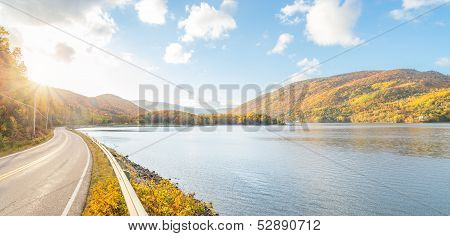 Panorama Of Beautiful Autumn View