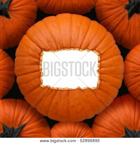 Pumpkin Blank Sign