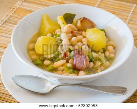 Vegetarian Asturian Bean Stew (fabada).