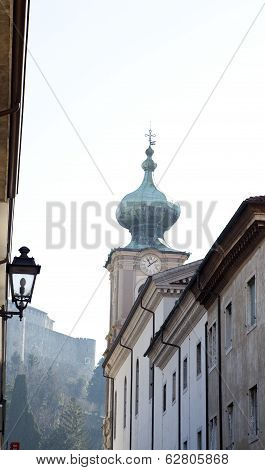 Bell Tower, St. Ignatius Church In Gorizia