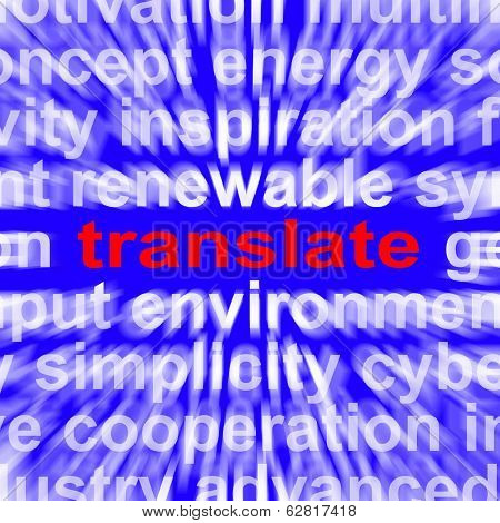 Translate Word Means Converting To Another Language