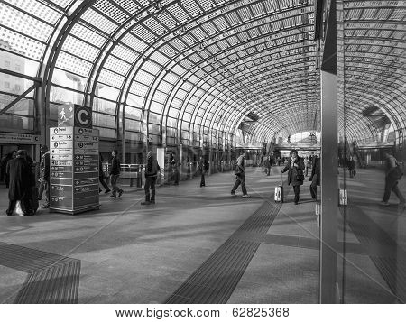 Black And White Torino Porta Susa Station