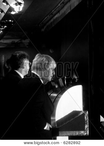 Boris Johnson på jul lys Switch på i Oxford Street 3 November 2009