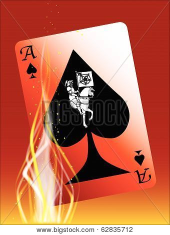 Burning Death Card