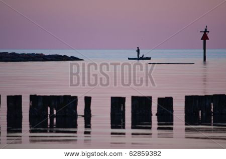 Violet Colors Over the Bay