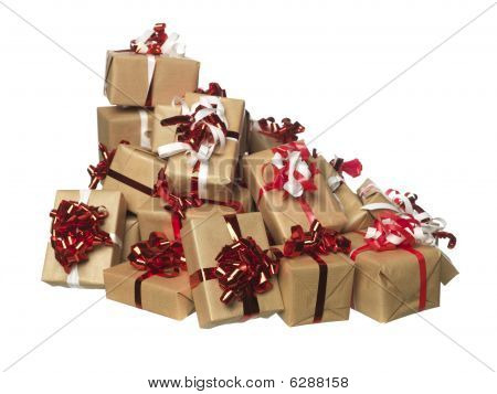 regali di Natale in un mazzo