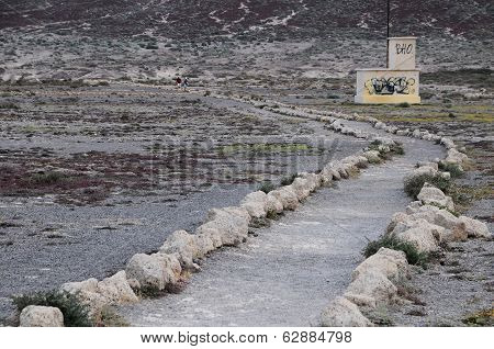 Pathway in the Volcanic Desert