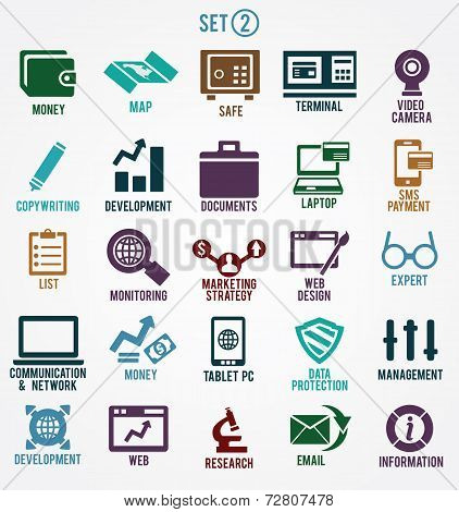 Set Of Internet Services Icons