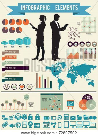 Set Of Infographic Elements For Design