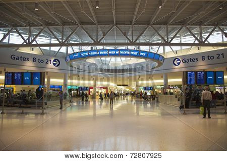 JetBlue Terminal 5 at John F Kennedy International Airport in New York