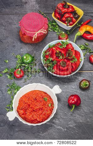 Homemade ajvar