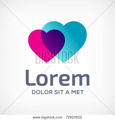 Heart symbol logo icon