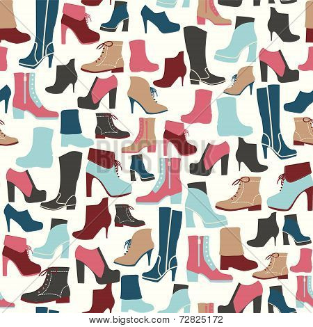 Shoes Seamless Pattern - Illustration