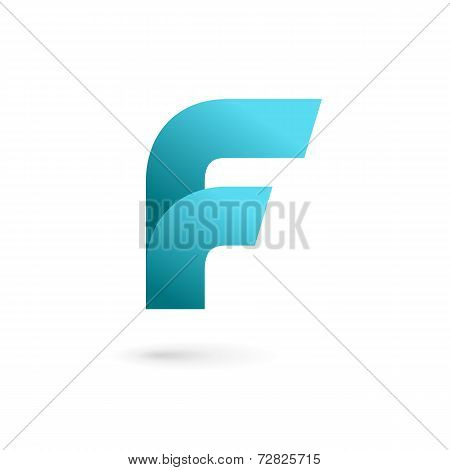 Letter F logo icon design template elements. Vector color sign.