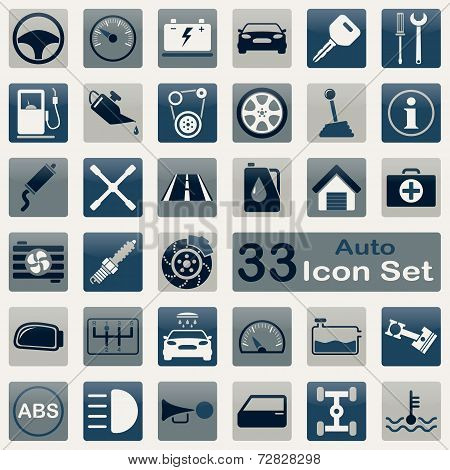 Auto icon set