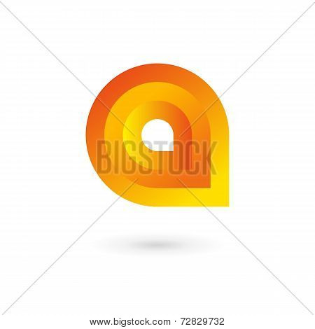 Letter A logo icon design template elements. Vector color sign.