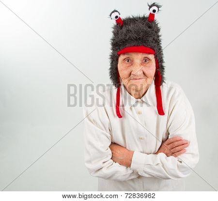 Grandma In Funny Hat