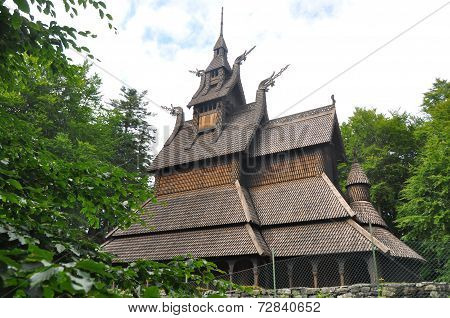 fantoft, stave church in norway