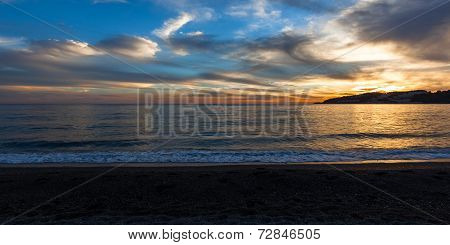 Sunset At Almunecar