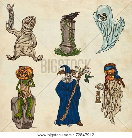 Halloween Avatars - An Hand Drawn Pack