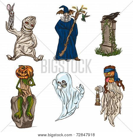 Halloween Avatars - An Hand Drawn Pack