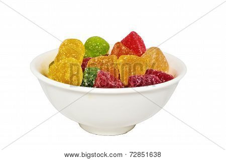 Gelatin With Sugar In A White Plate
