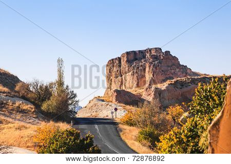 Road And Mountain In Cappadokia