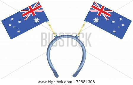 Australia Flag On The Headdress