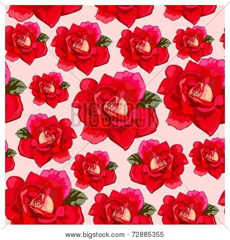 floral romantic seamless background