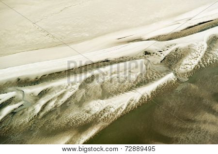 Aerial View From The Schleswig-holstein Wadden Sea National Park, Germany