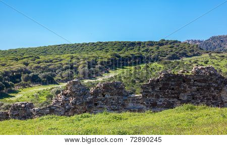 Roman Ruins On Spanish Coast
