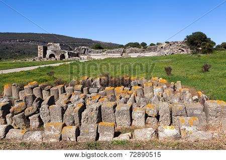 Roman Ruins On Spanish Coast